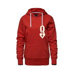 Rebel Hearts District Women's Hoodie — Queen of Hearts — Red — front
