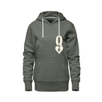 Rebel Hearts District Women's Hoodie — Queen of Hearts — Sage — front