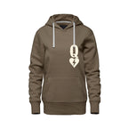 Rebel Hearts District Women's Hoodie — Queen of Hearts — Taupe — front