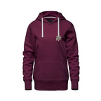 Rebel Hearts District Women's Hoodie — Burgundy — front