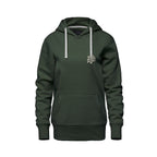Rebel Hearts District Women's Hoodie — Forest Green — front