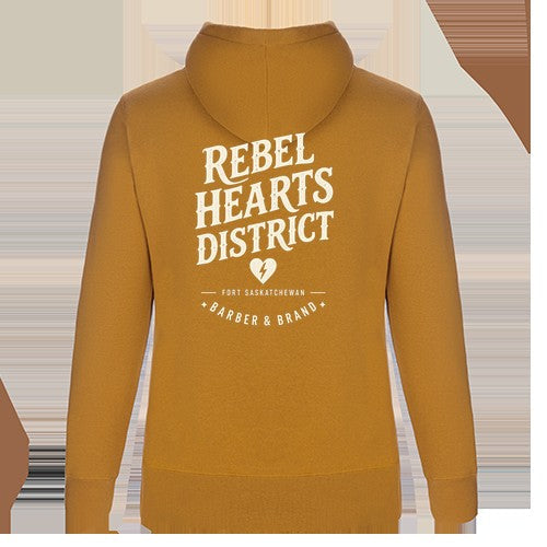 Rebel Hearts District Women's Hoodie — Gold — back