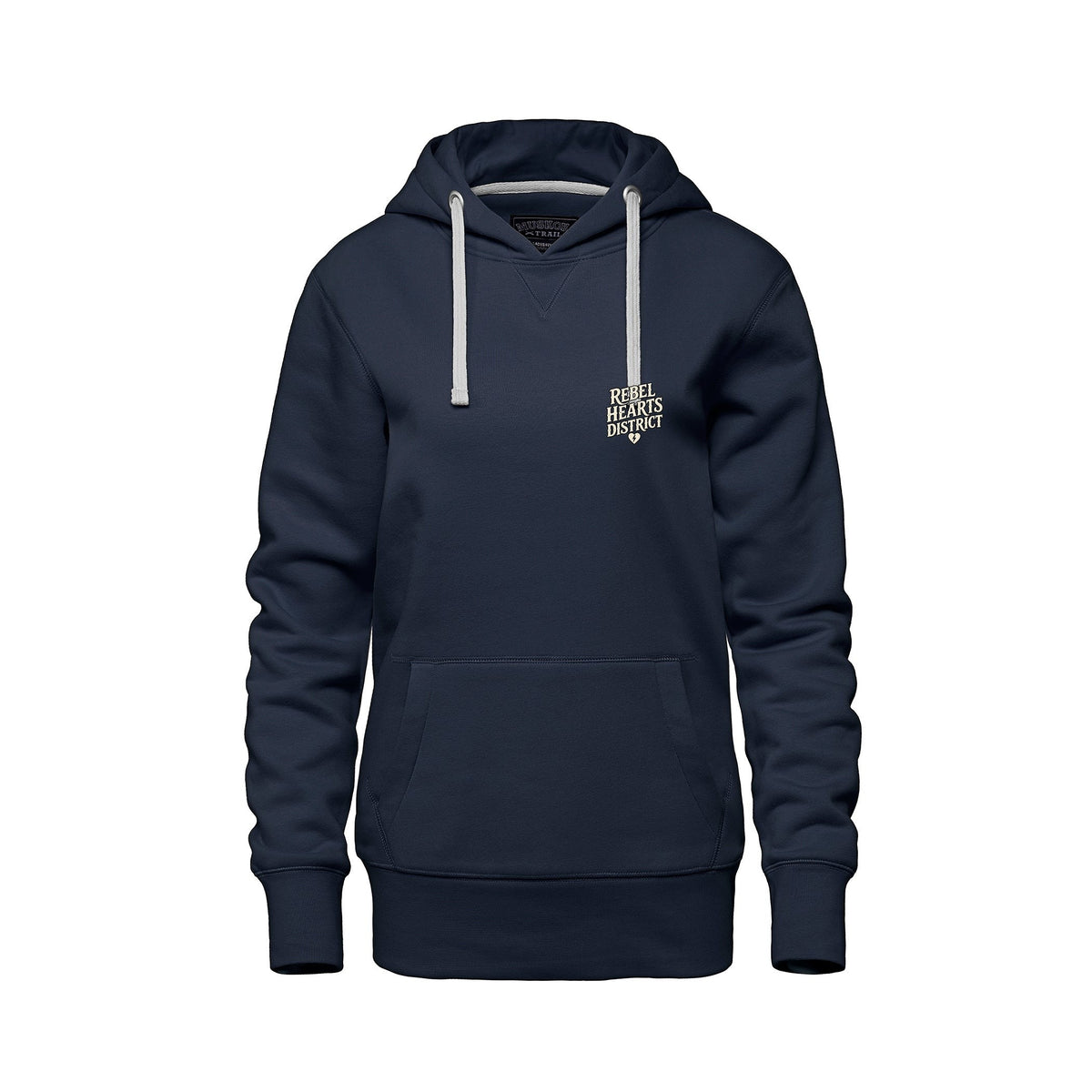 Rebel Hearts District Women's Hoodie — Navy — front