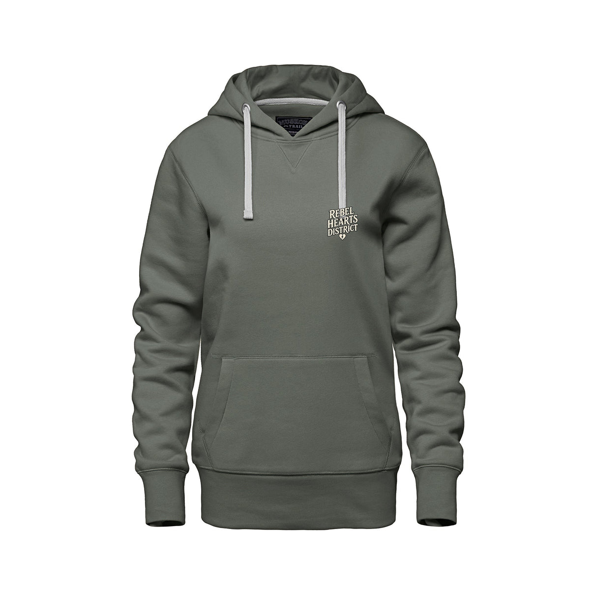 Rebel Hearts District Women's Hoodie — Sage — front