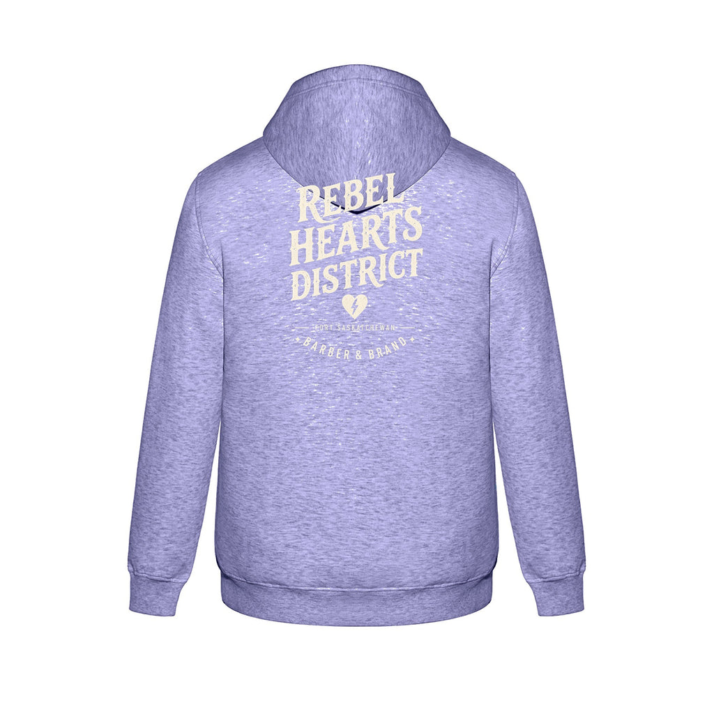 Rebel Hearts District Youth Hoodie — Athletic Grey — back