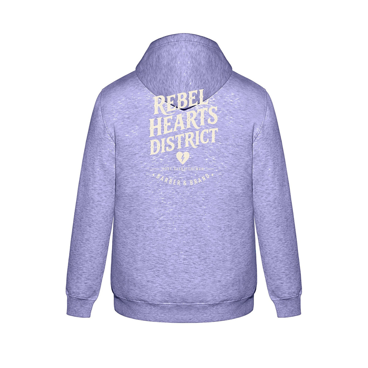 Rebel Hearts District Youth Hoodie — Athletic Grey — back