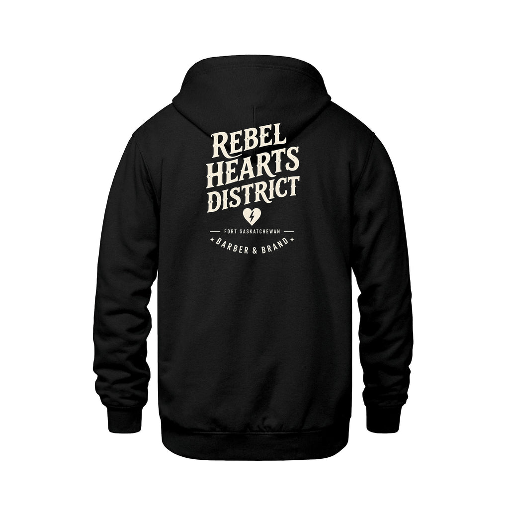 Rebel Hearts District Youth Hoodie — Black — back