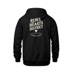 Rebel Hearts District Youth Hoodie — Black — back