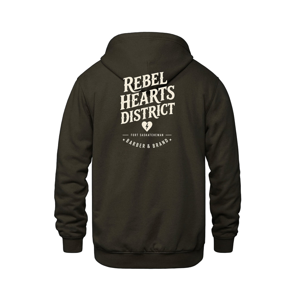 Rebel Hearts District Youth Hoodie — Brown — back
