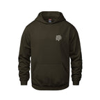 Rebel Hearts District Youth Hoodie — Brown — front