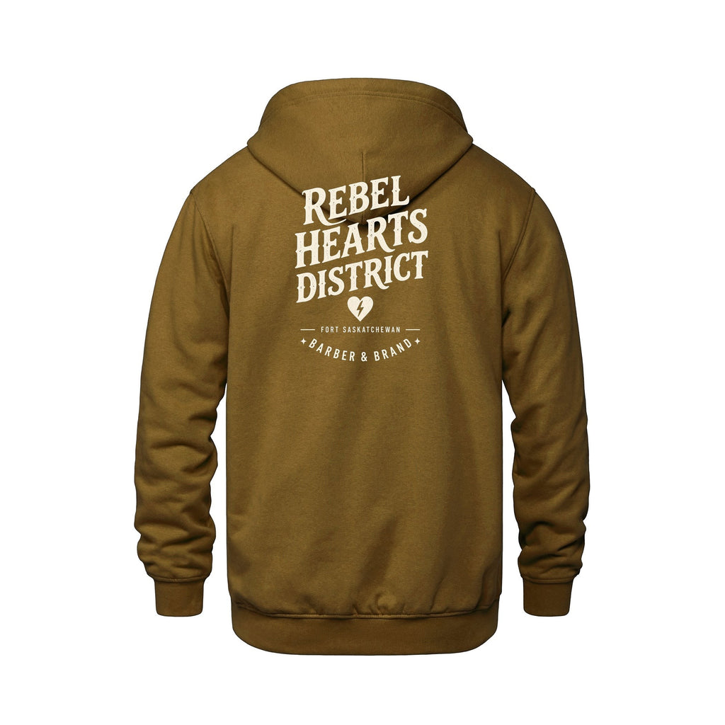Rebel Hearts District Youth Hoodie — Caramel — back