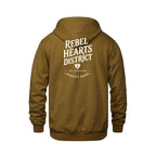 Rebel Hearts District Youth Hoodie — Caramel — back