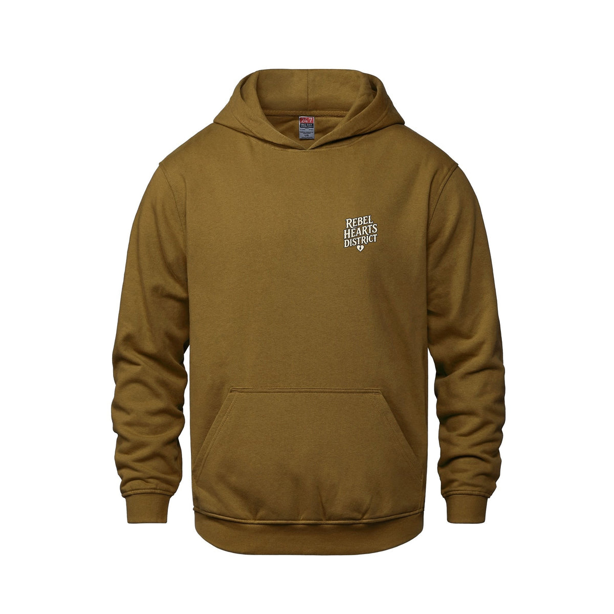 Rebel Hearts District Youth Hoodie — Caramel — front