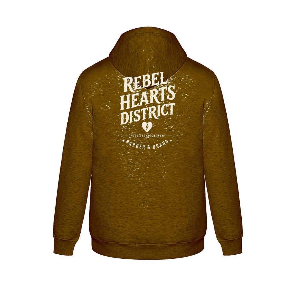 Rebel Hearts District Youth Hoodie — Charcoal — back