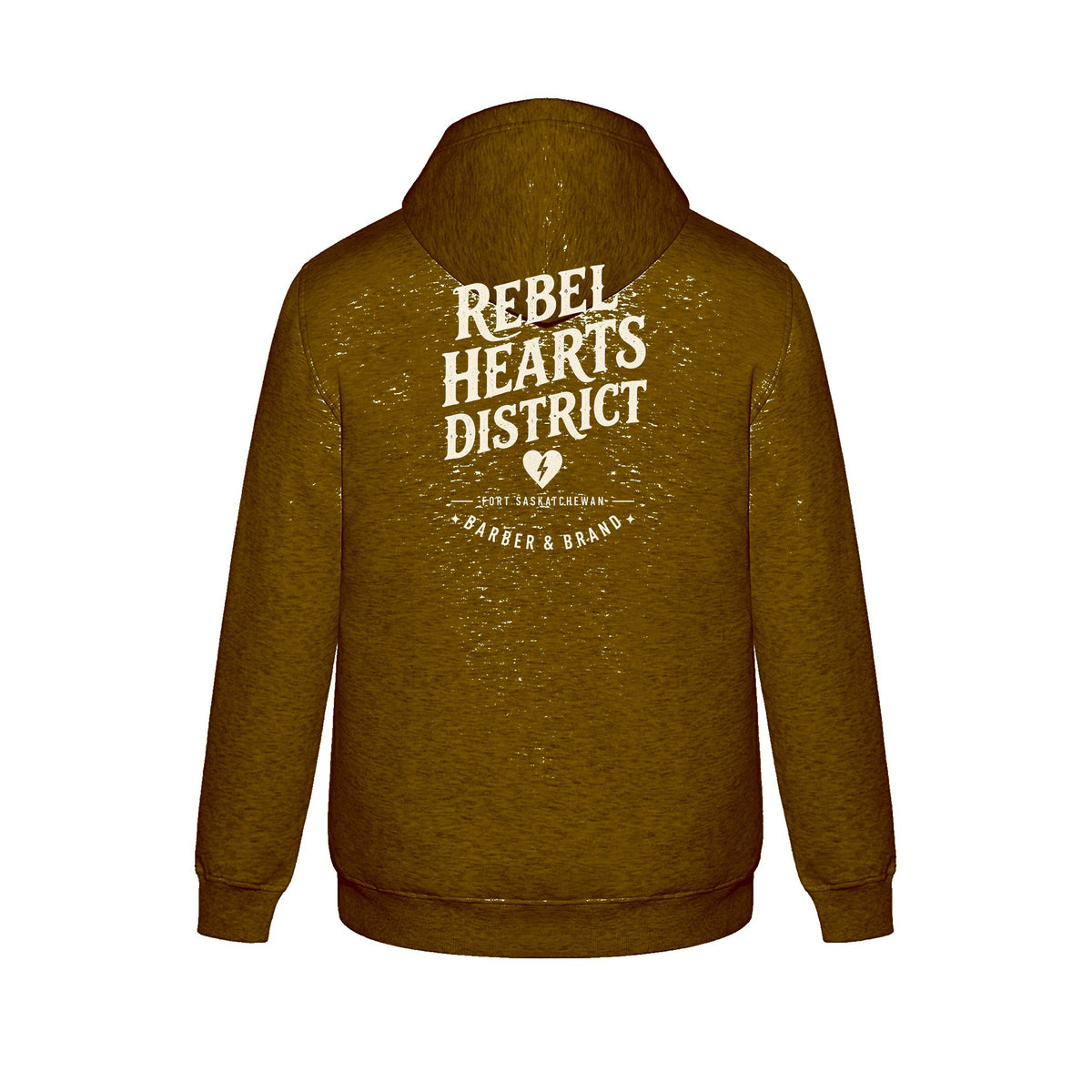 Rebel Hearts District Youth Hoodie — Charcoal — back