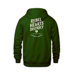 Rebel Hearts District Youth Hoodie — Forest Green — back