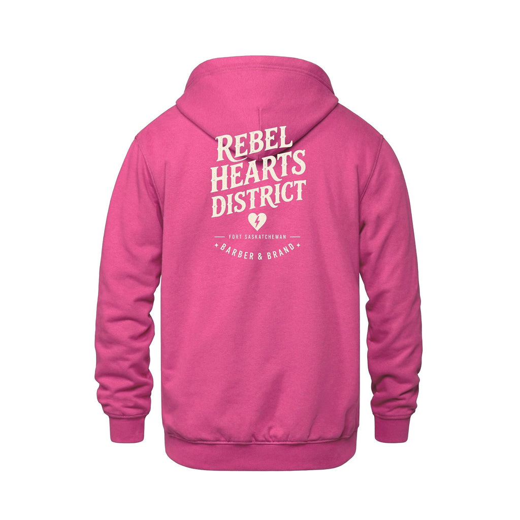 Rebel Hearts District Youth Hoodie — Heliconia — back