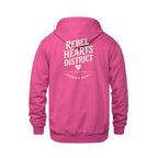 Rebel Hearts District Youth Hoodie — Heliconia — back