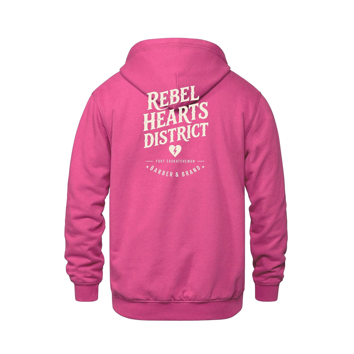 Rebel Hearts District Youth Hoodie — Heliconia — back