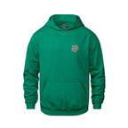 Rebel Hearts District Youth Hoodie — Kelly Green — front