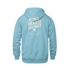 Rebel Hearts District Youth Hoodie — Light Blue — back