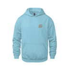 Rebel Hearts District Youth Hoodie — Light Blue — front