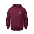 Rebel Hearts District Youth Hoodie — Maroon — front