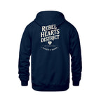 Rebel Hearts District Youth Hoodie — Navy — back