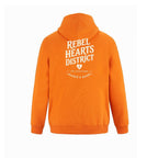 Rebel Hearts District Youth Hoodie — Orange — back