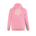 Rebel Hearts District Youth Hoodie — Pink — back