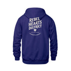 Rebel Hearts District Youth Hoodie — Purple — back