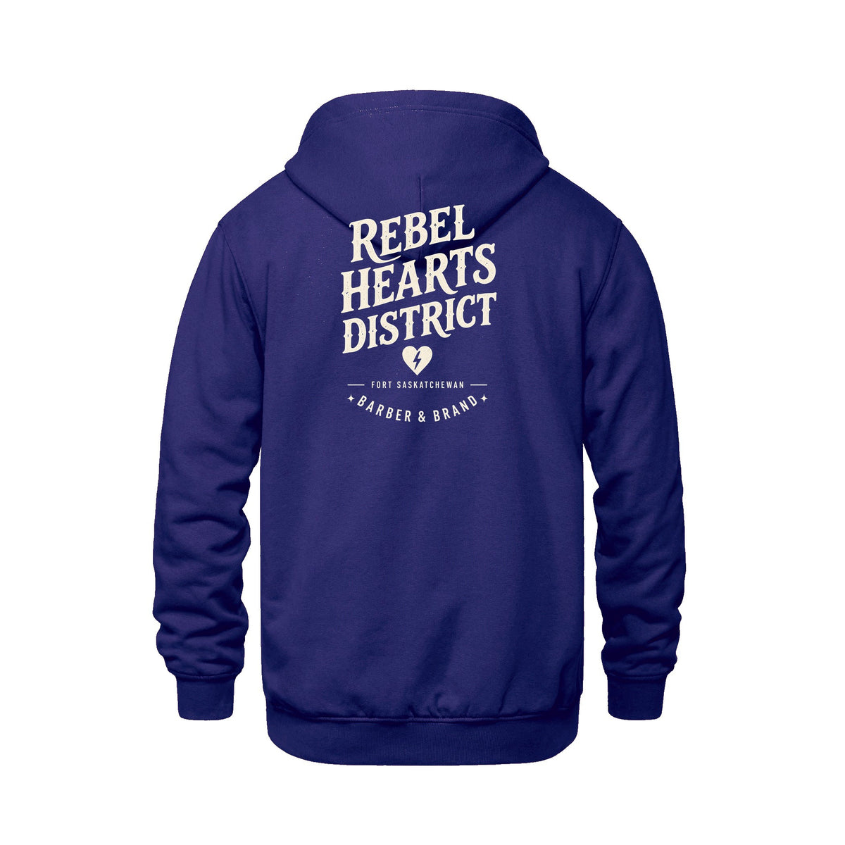 Rebel Hearts District Youth Hoodie — Purple — back