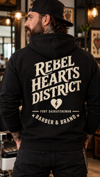 Rebel Hearts District Men's Hoodie — back