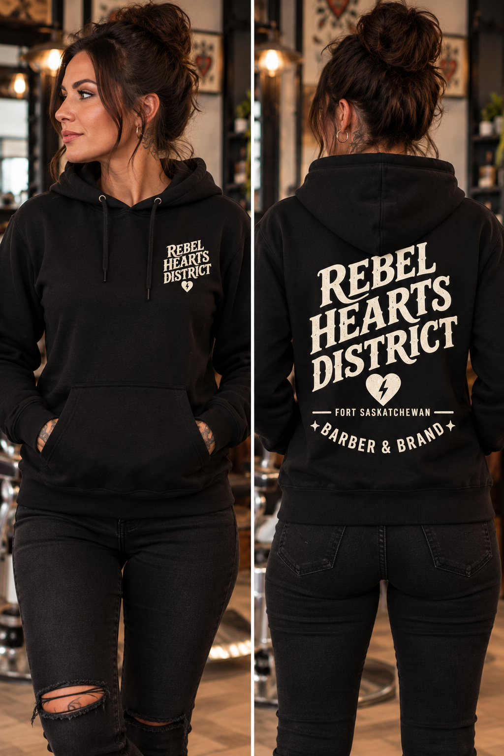 Rebel Hearts District Women's Hoodie