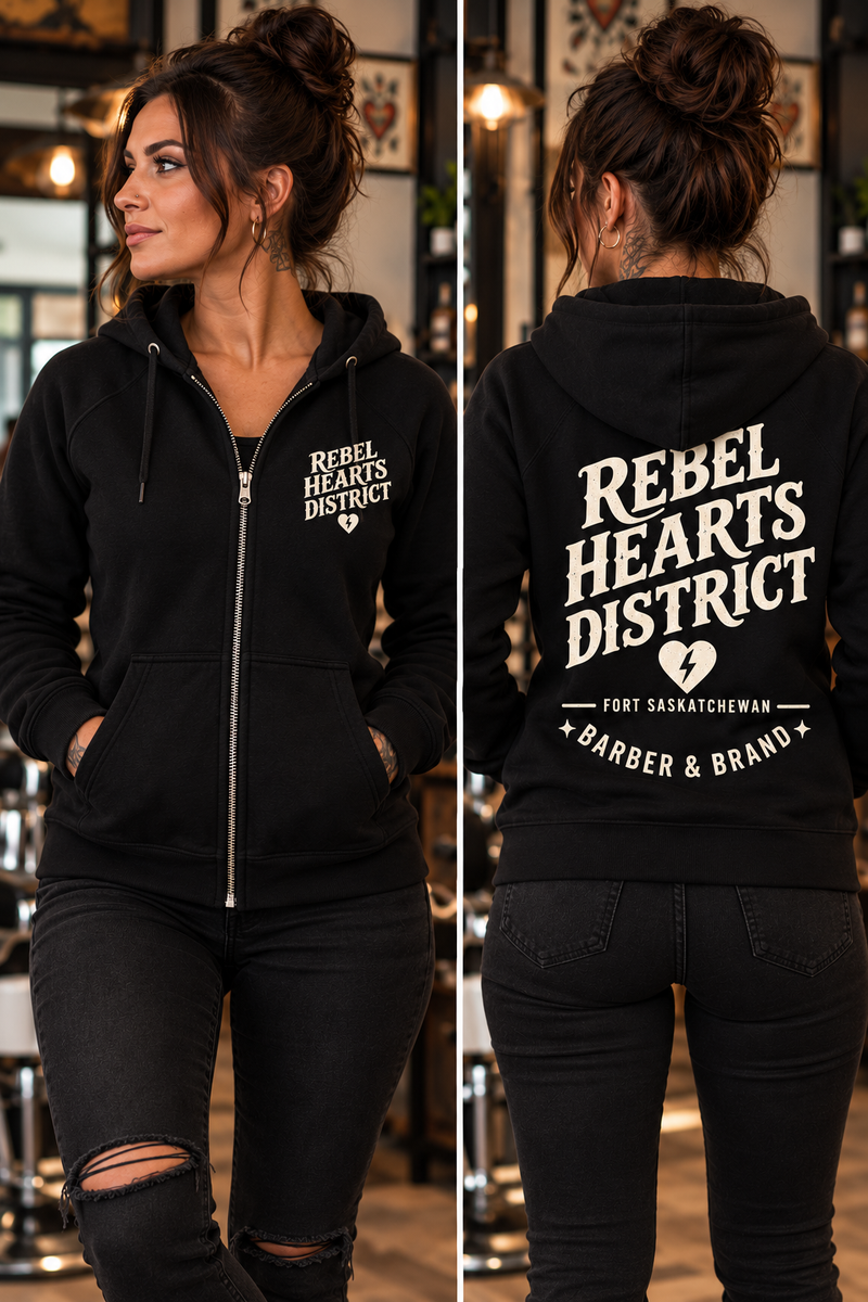 Rebel Hearts District Women's Zip-Up Hoodie