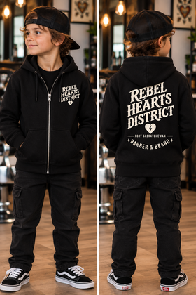 Rebel Hearts District Youth Zip-Up Hoodie