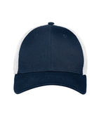 New Era NE1020, 39thirty Stretch Mesh Cap, Deep Navy/White