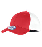New Era NE302, 39thirty Stretch Mesh Youth Cap, Scarlet/White