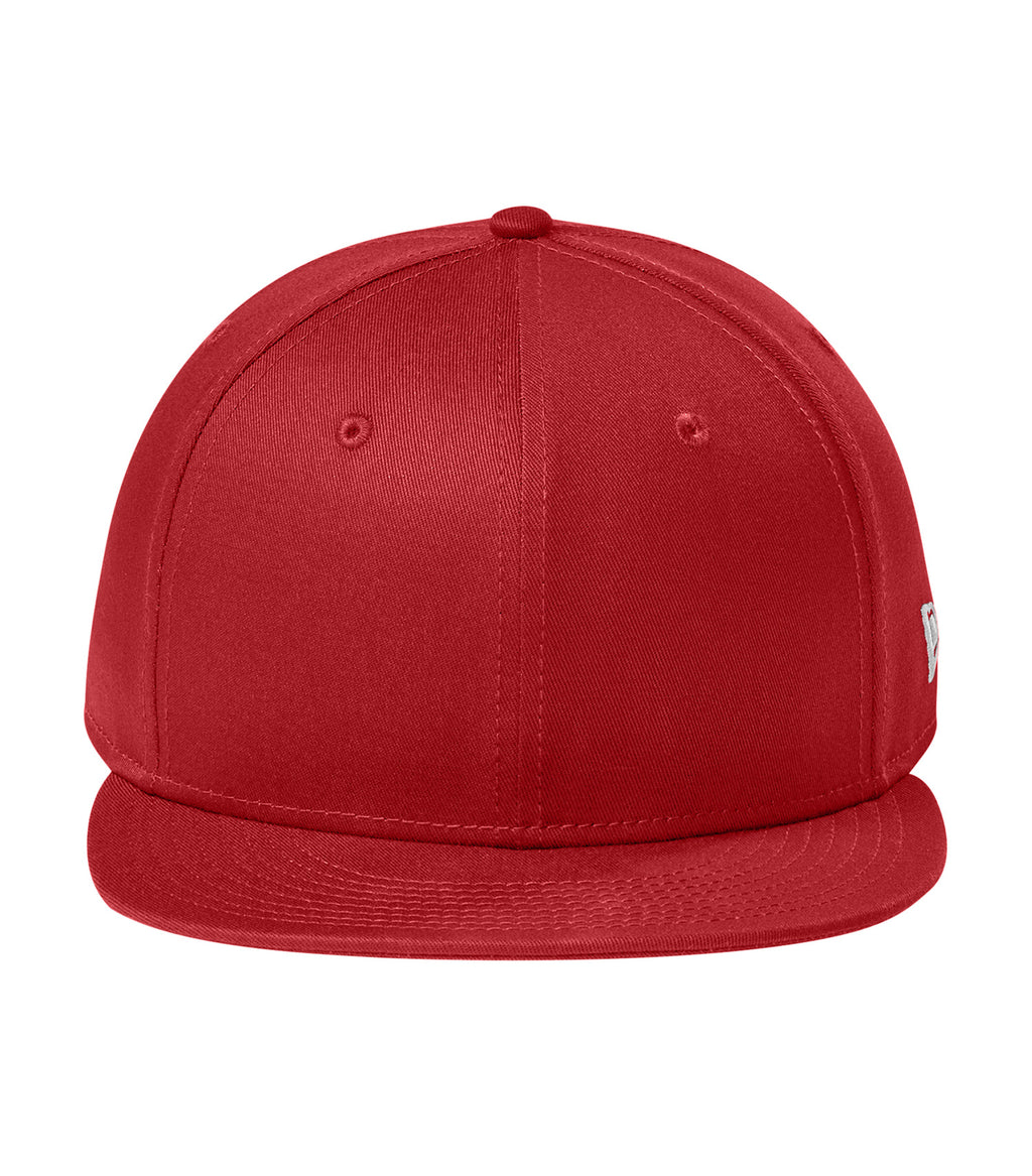New Era NE400, 9fifty Flat Bill Snapback Cap, Flag Scarlet Red