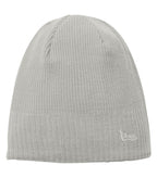 New Era NE900, Fleece Lined Skull Beanie, Grey