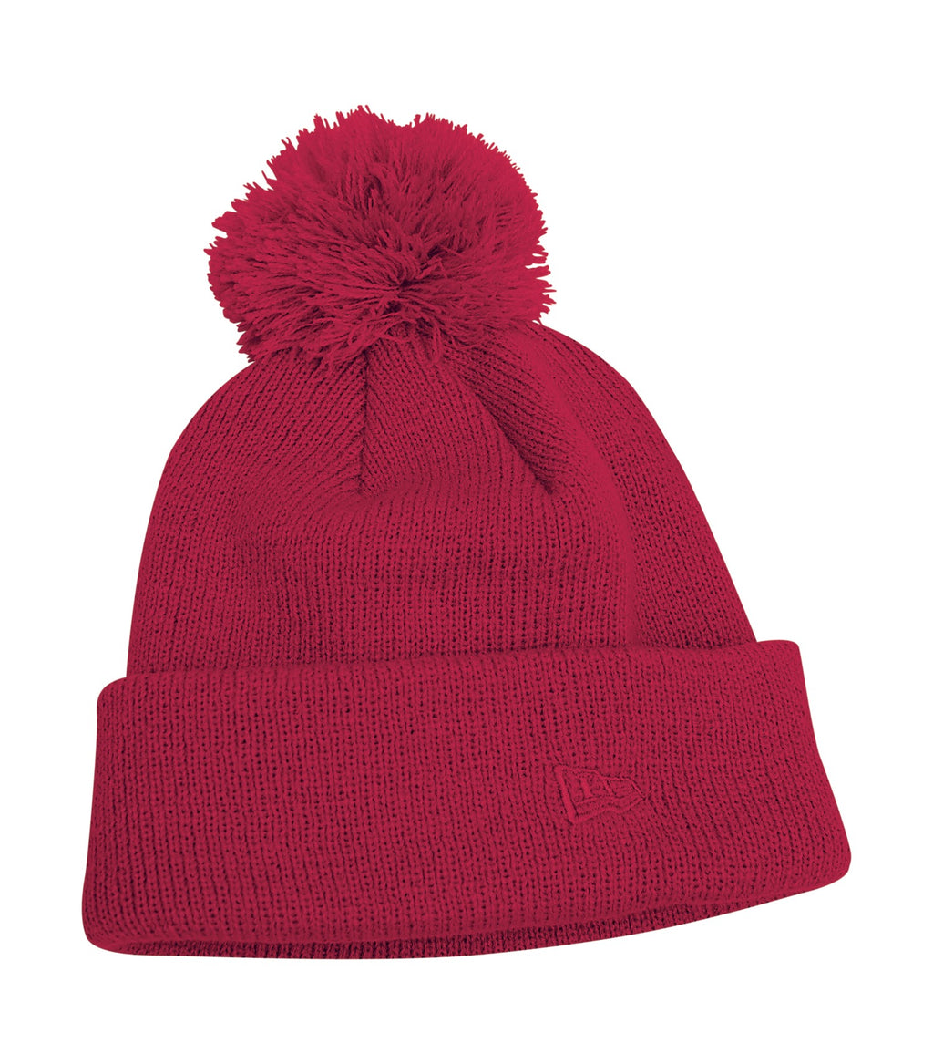 New Era NE901, Pom Pom Toque, Red
