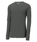 Nike NKBQ5230, Dri-fit Cotton/poly Long Sleeve Tee, Anthracite