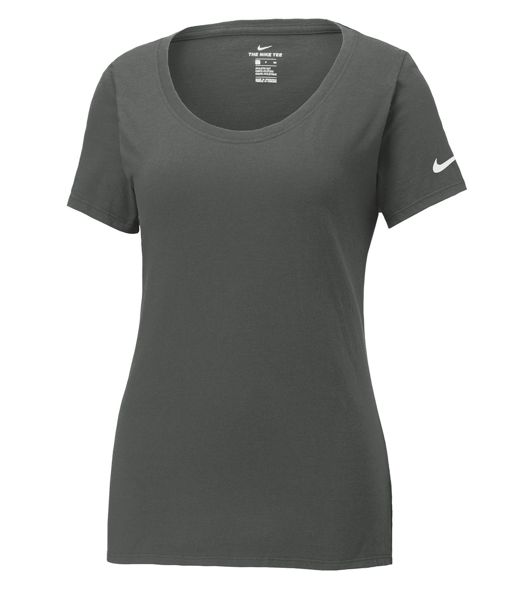 Nike NKBQ5234, Dri-fit Cotton/poly Scoop Neck Ladies' Tee, Anthracite