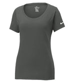 Nike NKBQ5234, Dri-fit Cotton/poly Scoop Neck Ladies' Tee, Anthracite