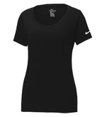 Nike NKBQ5234, Dri-fit Cotton/poly Scoop Neck Ladies' Tee, Black