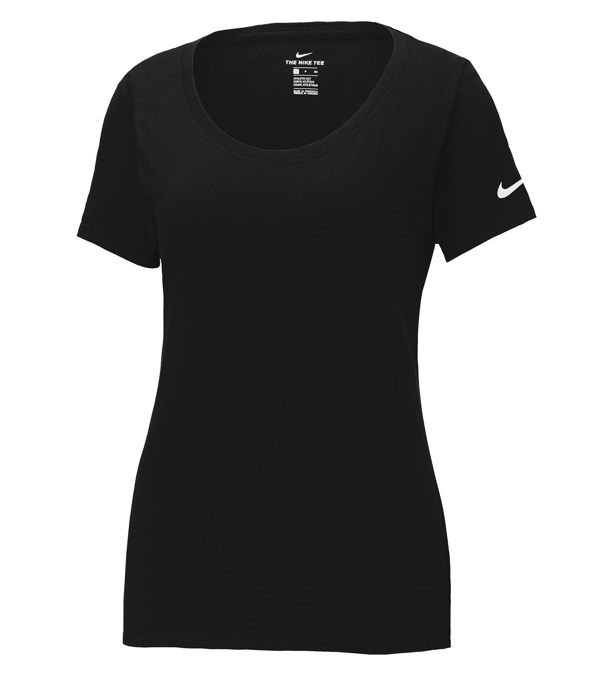 Nike NKBQ5234, Dri-fit Cotton/poly Scoop Neck Ladies' Tee, Black