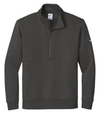 Nike NKDX6718, Club Fleece Sleeve Swoosh 1/2 Zip, Anthracite