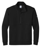 Nike NKDX6718, Club Fleece Sleeve Swoosh 1/2 Zip, Black