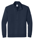 Nike NKDX6718, Club Fleece Sleeve Swoosh 1/2 Zip, Midnight Navy