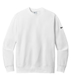 Nike NKFD9863, Club Fleece Sleeve Swoosh Crew, White